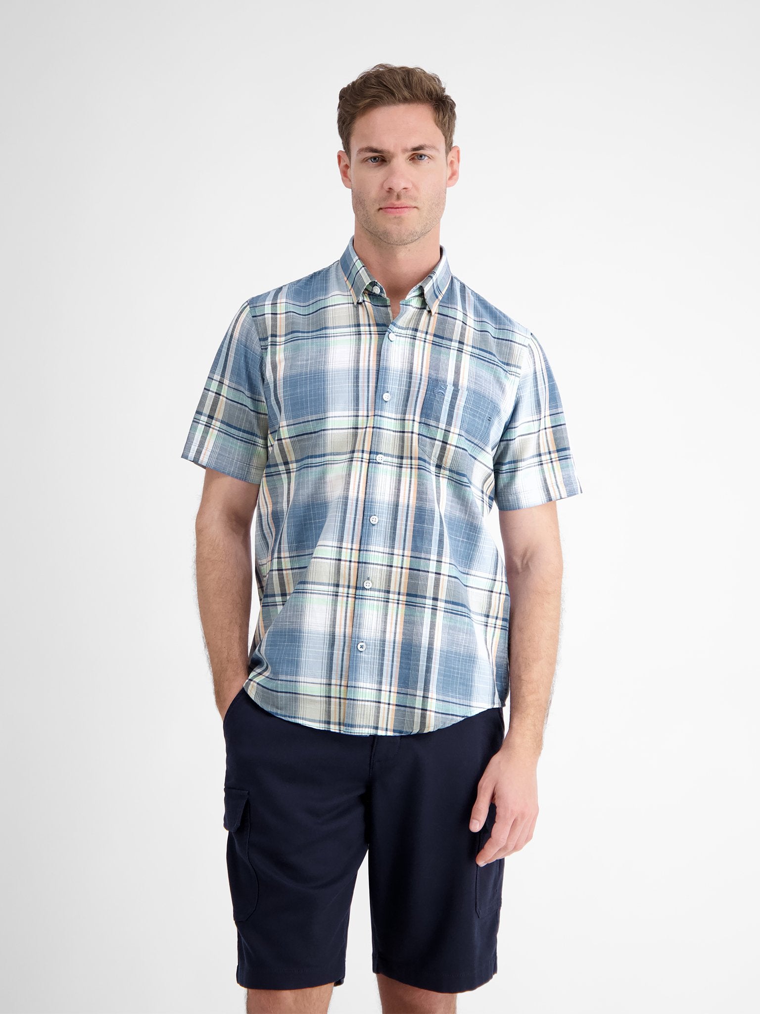 Button Down (Cobalt Blue)