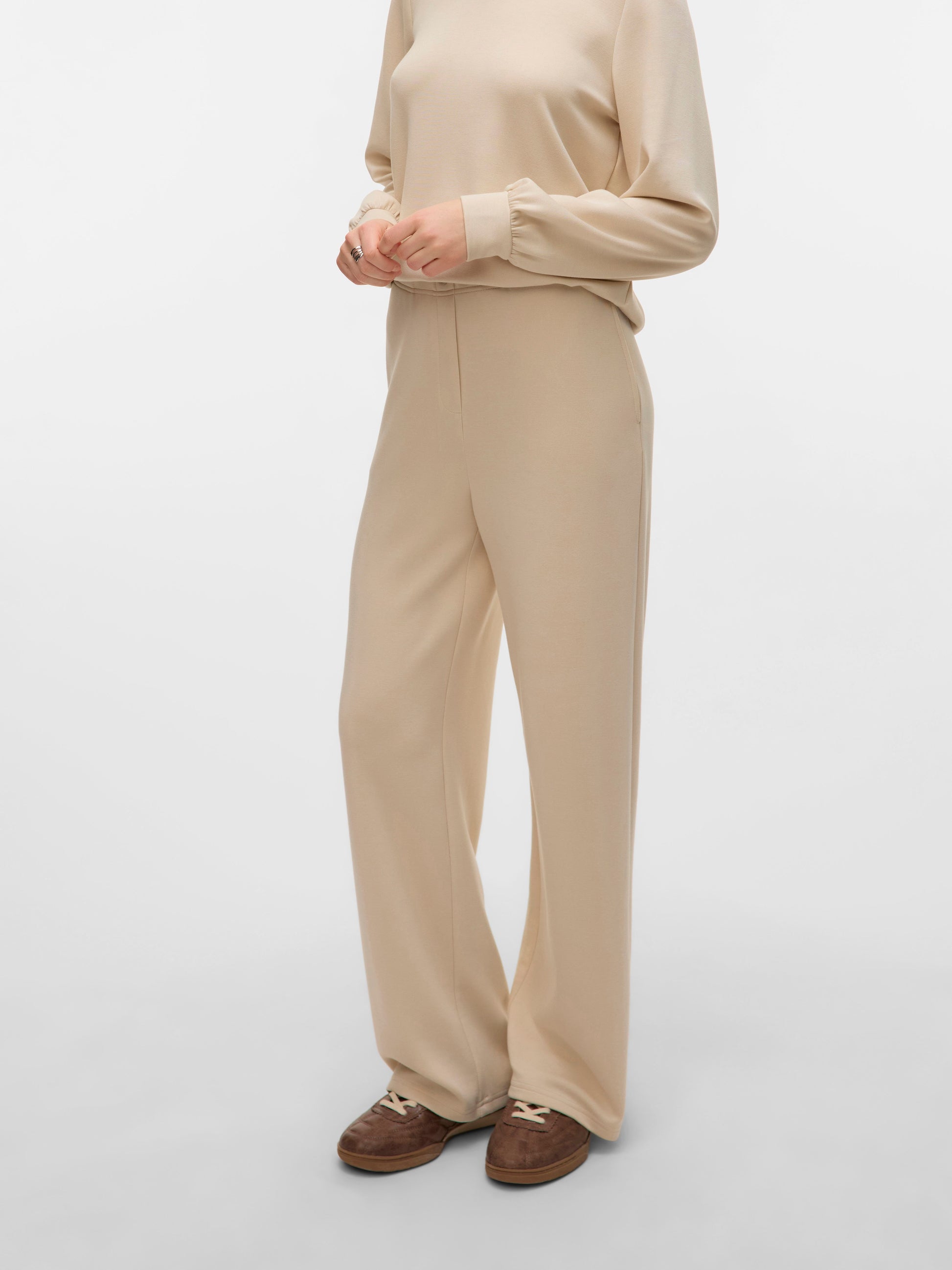 Vmhali Hw Wide Pant Jrs Ga Boo (Pumice Stone)