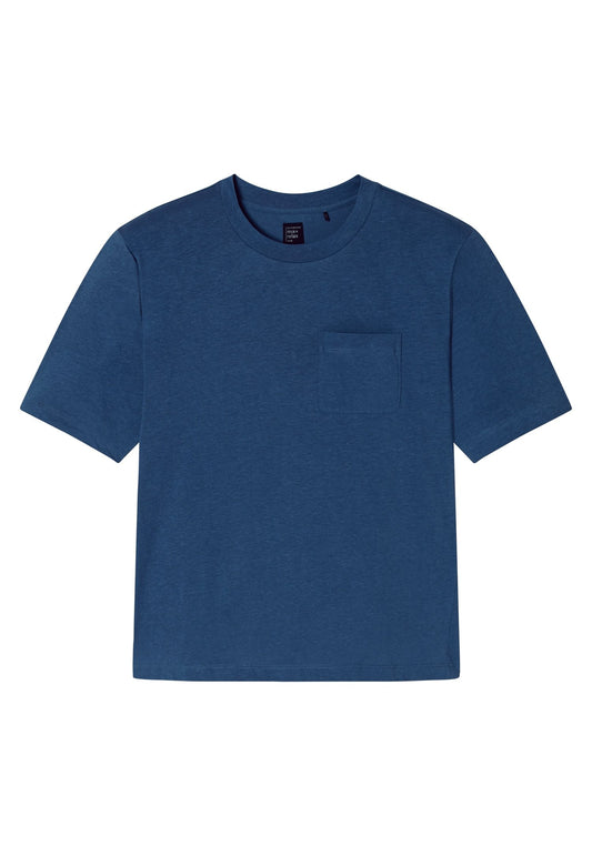 T-Shirt Rundhals (Atlantikblau)