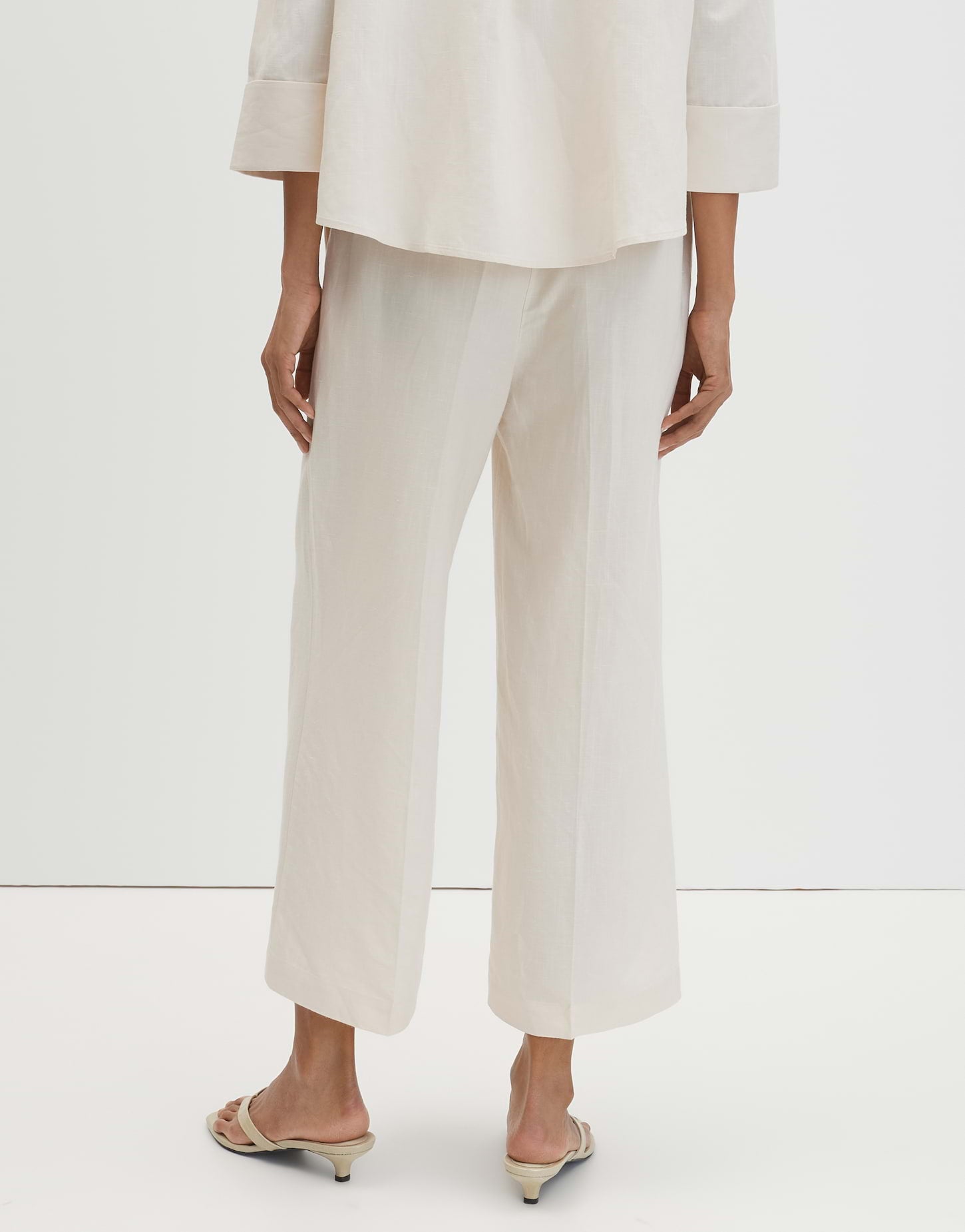 Celino cropped linen (Natural Glaze)