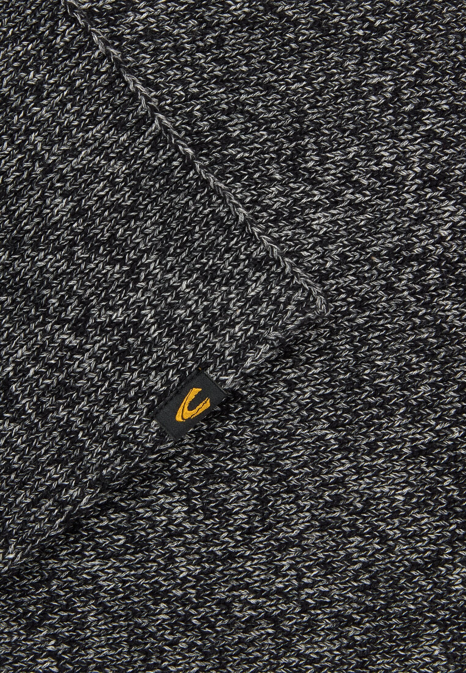 Melierter Strickschal (Asphalt)