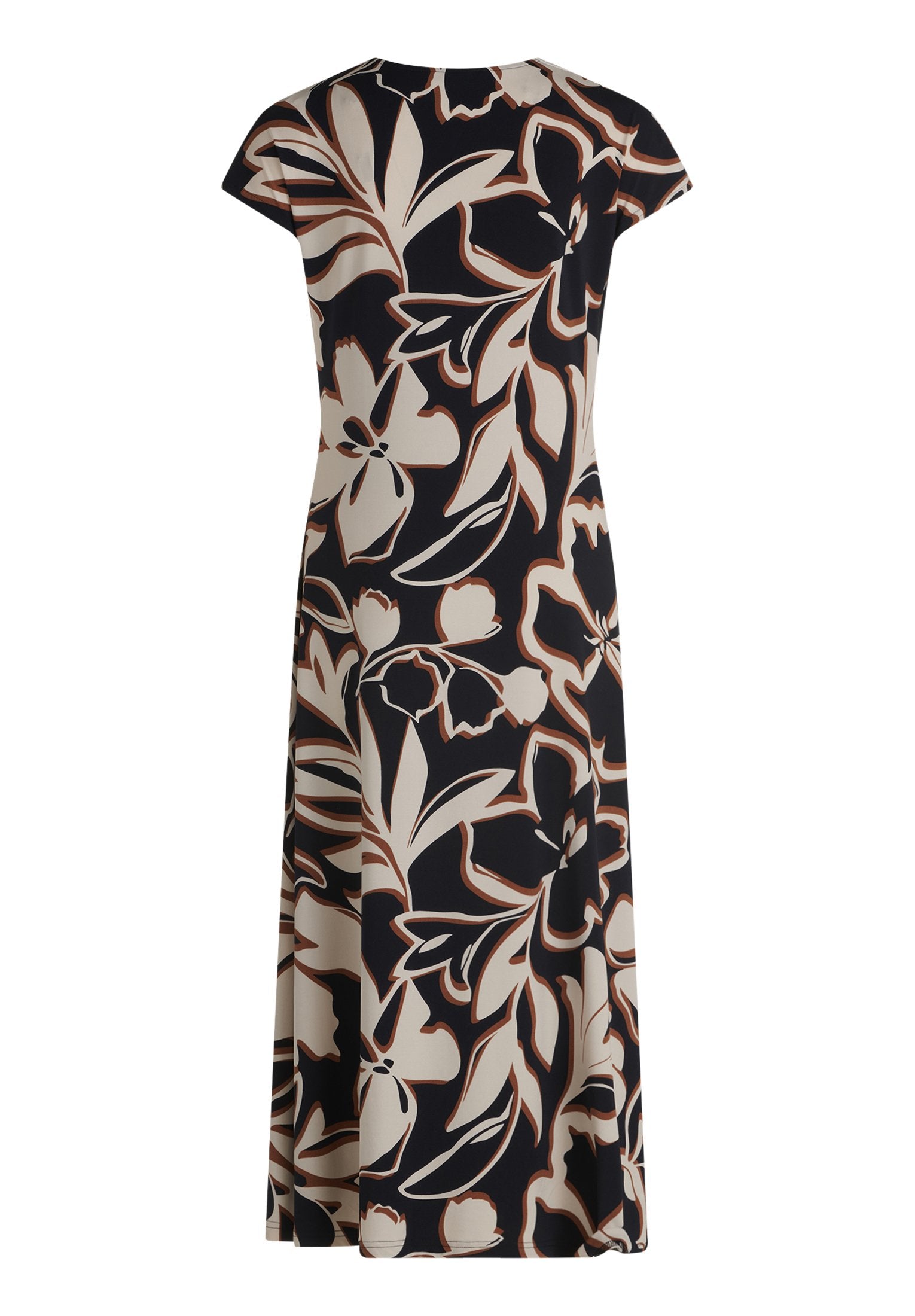 Midikleid (Dark Blue/brown)