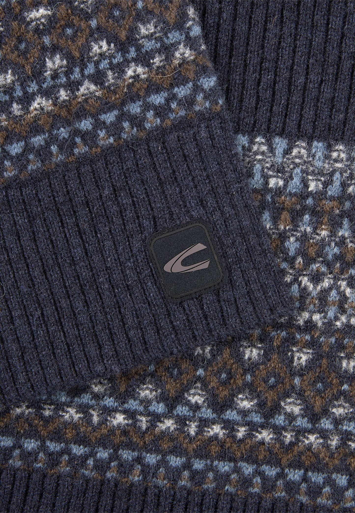 Strickschal aus reiner Wolle (Dark Navy)