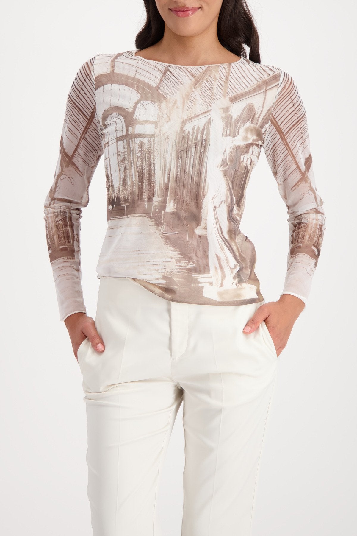 Pullover (Almond Gemustert)