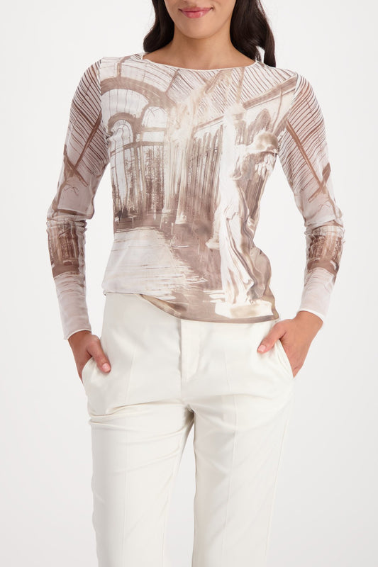 Pullover (Almond Gemustert)