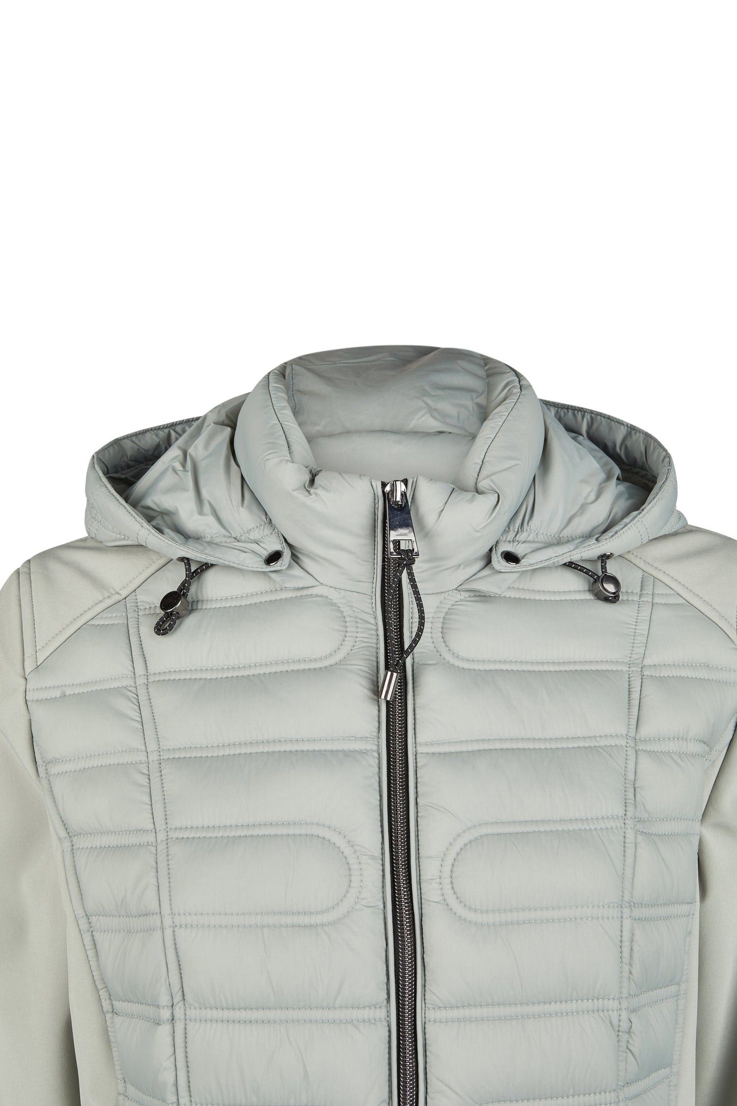 Jacke Down Free mit Kapuze (Sage)