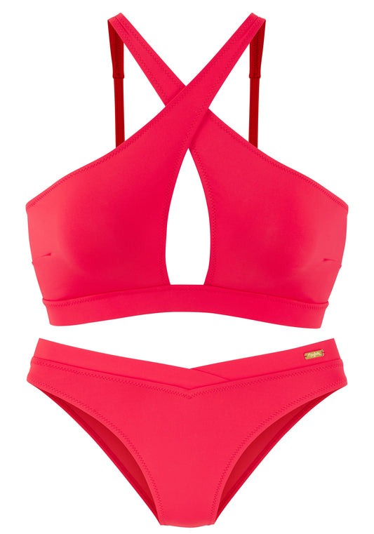 buffalo lm Bustier-Bikini (Neonred)