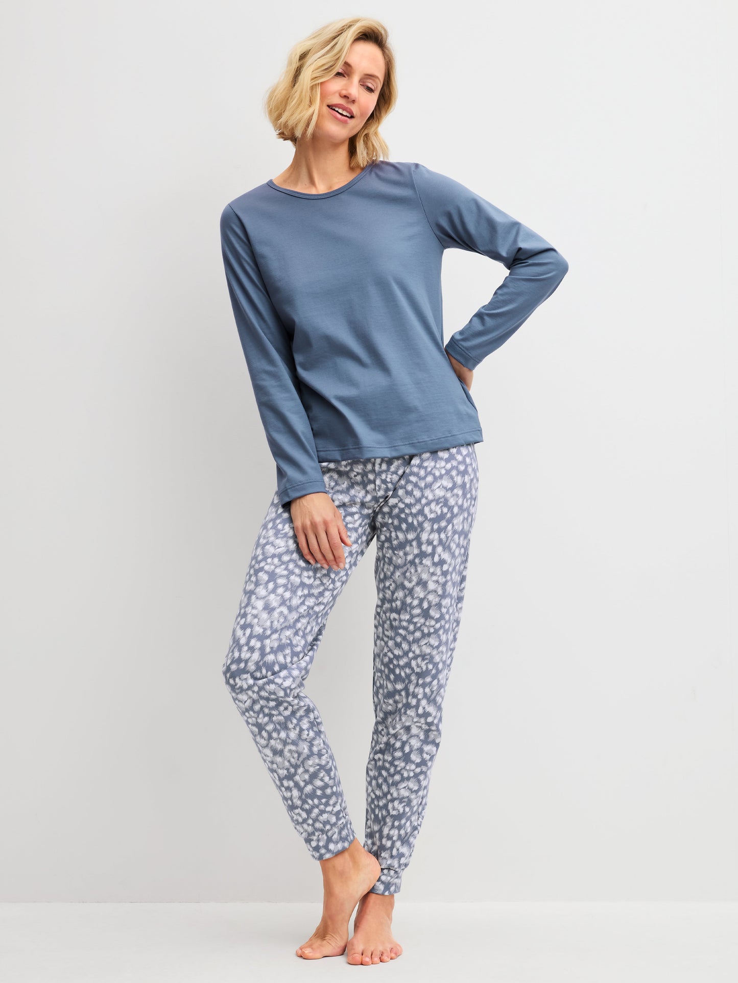 DAMEN Shirt langarm (Folkstone Grey)