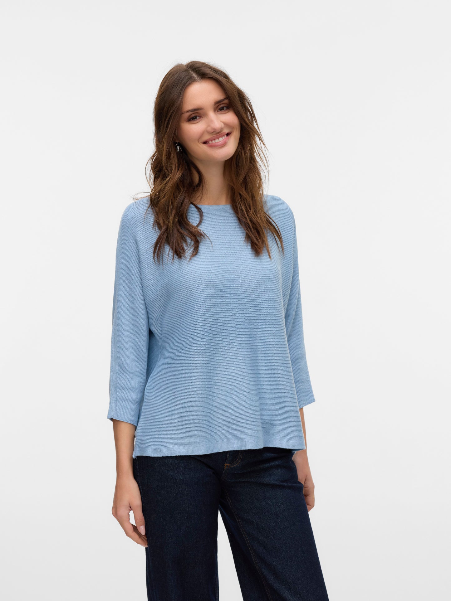 Vmnora 3/4 Boatneck Blouse  Noos (Cashmere Blue)