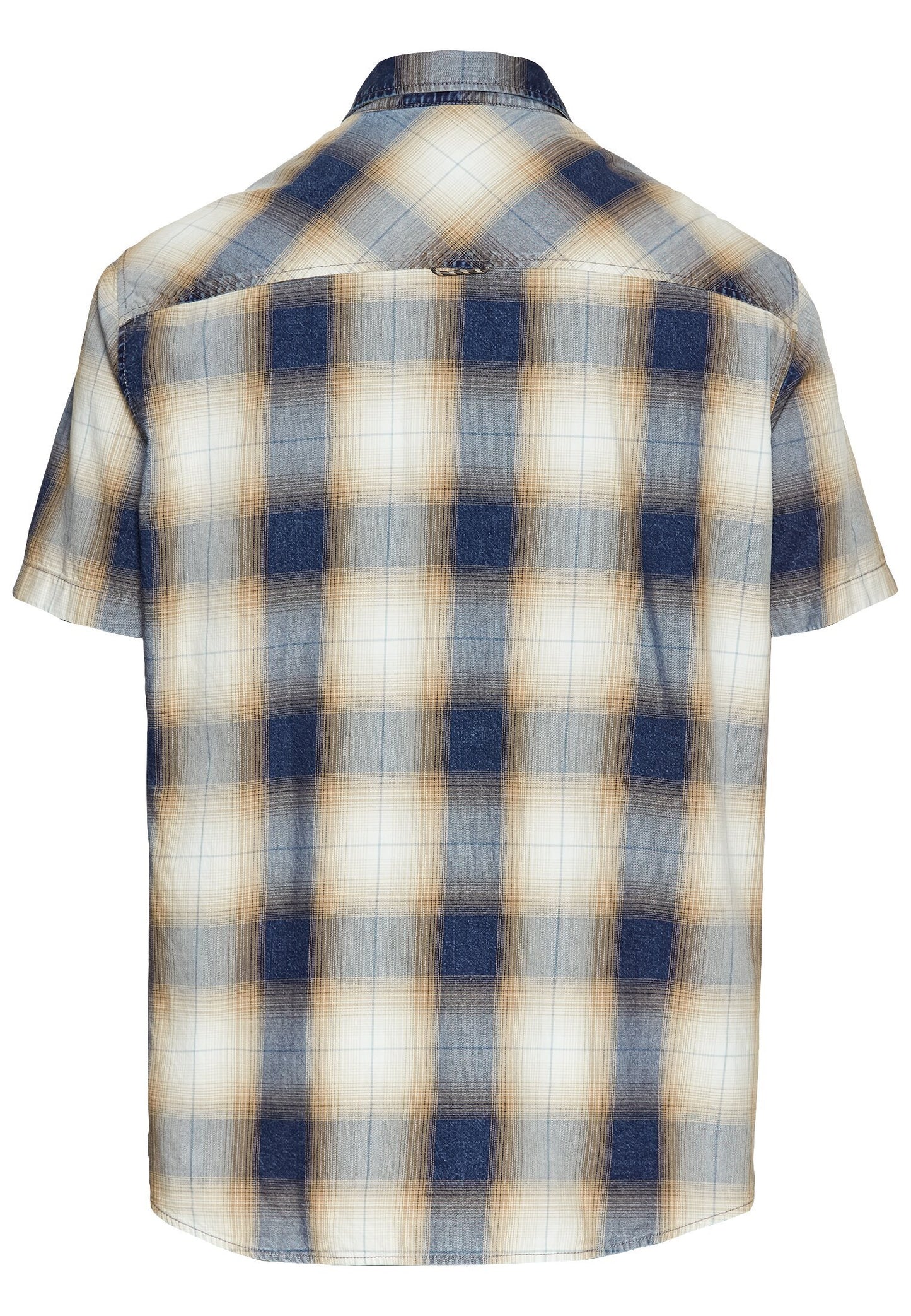 Kurzarmhemd mit Karomuster (Dark Navy)