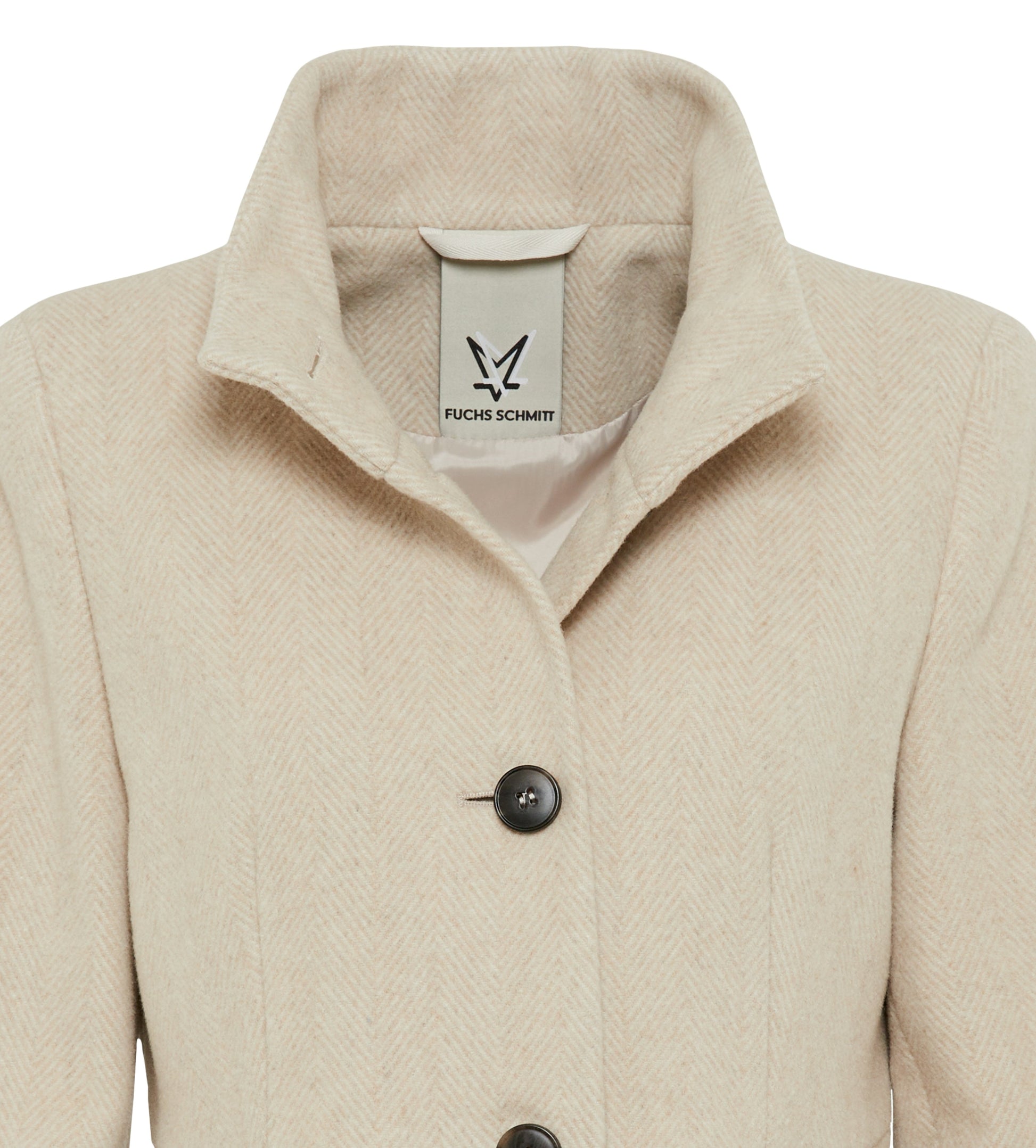 Wolljacke (Beige/kitt)