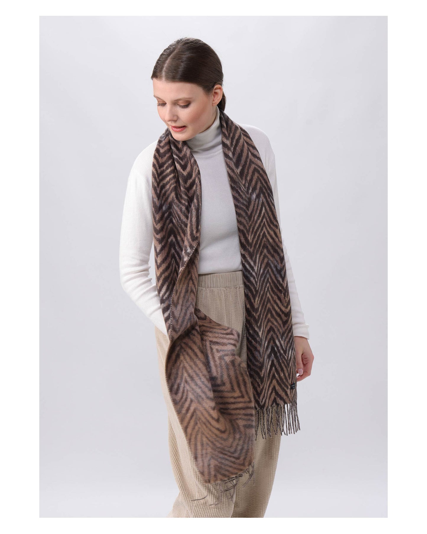 Schal Polyester Schal (Brownie)