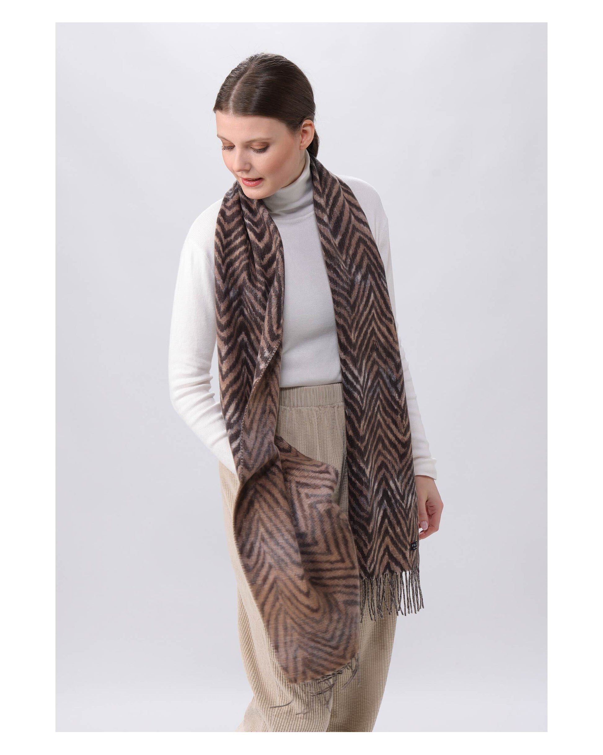 Schal Polyester Schal (Brownie)
