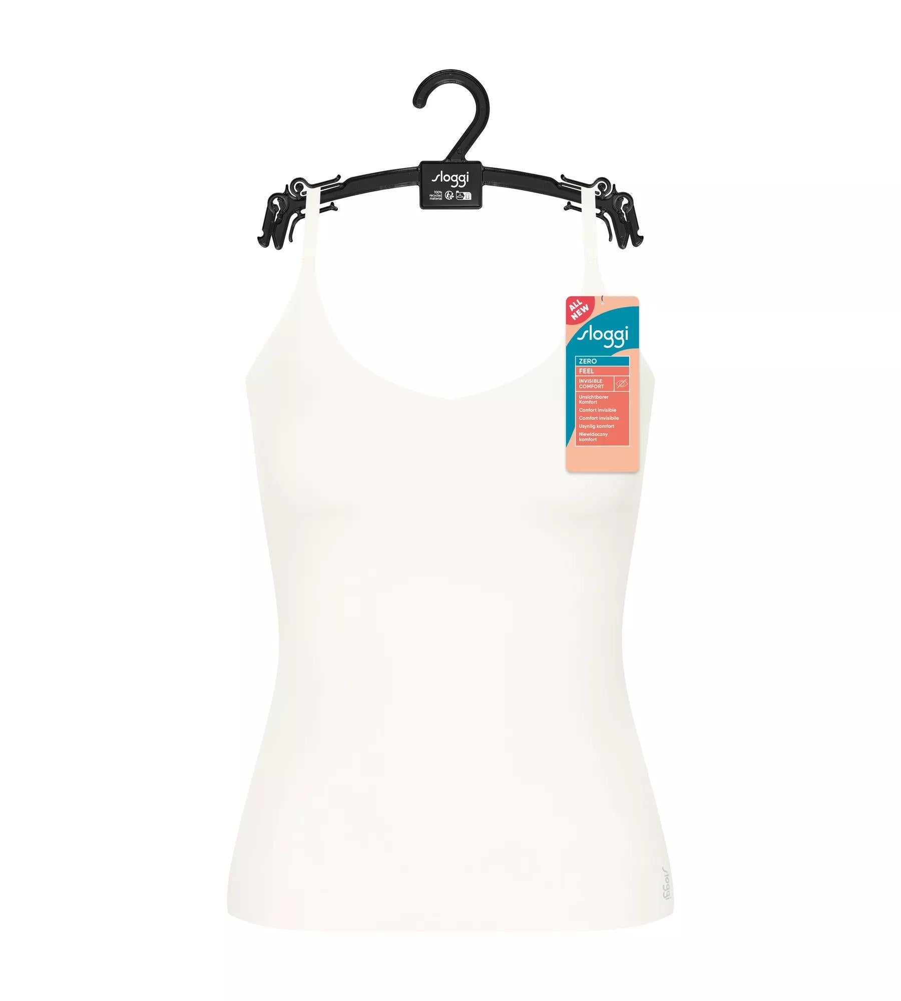 sloggi ZERO Feel 2.0 Spaghetti Top (00gz Silk White)