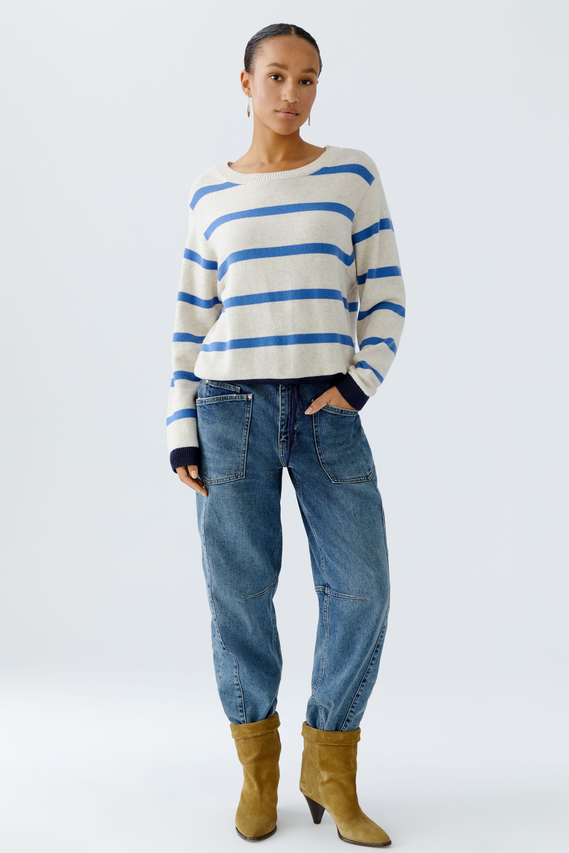 Pullover (Offwhite Blue)