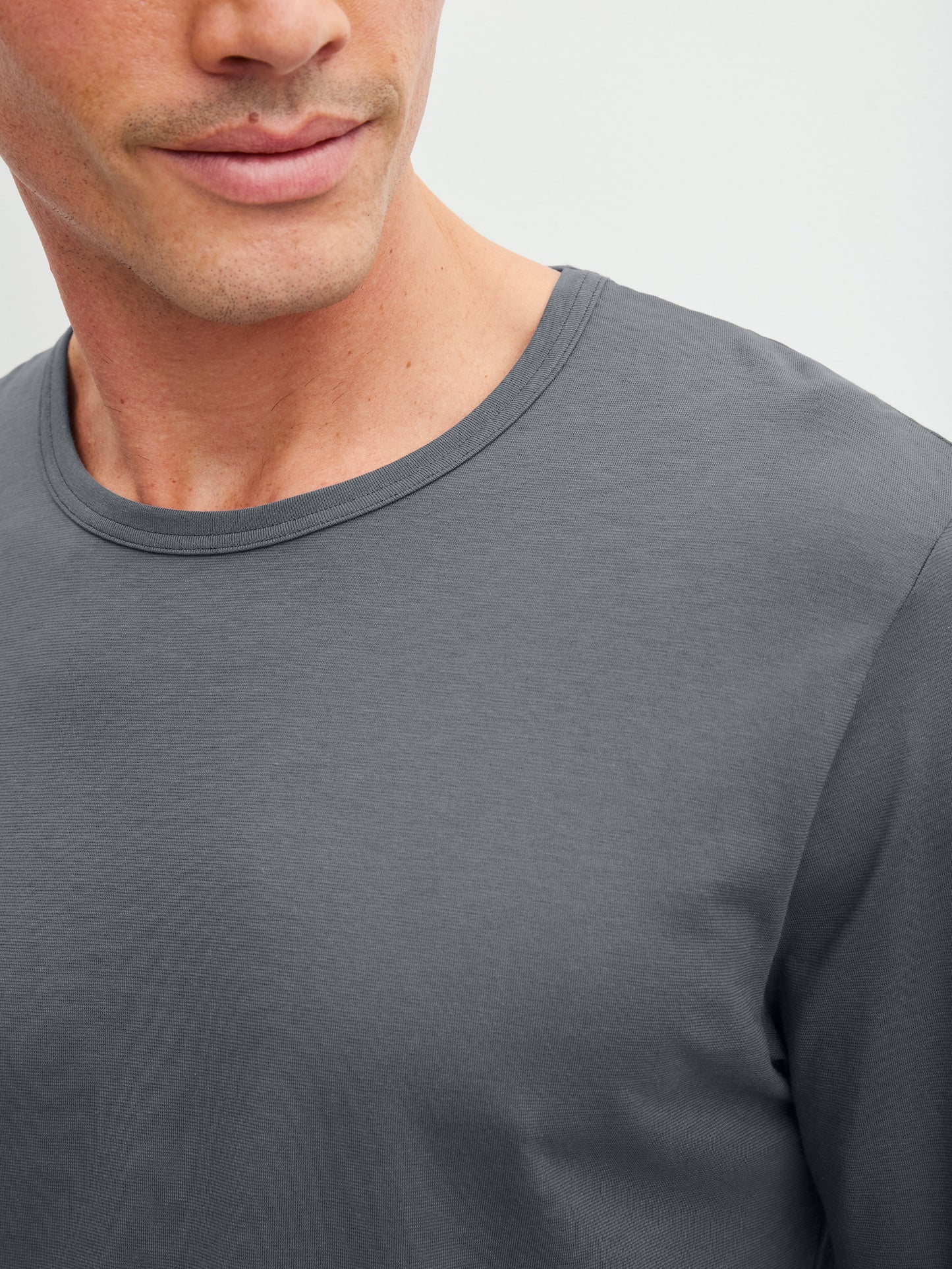 HERREN Shirt langarm (Tornado Grey)
