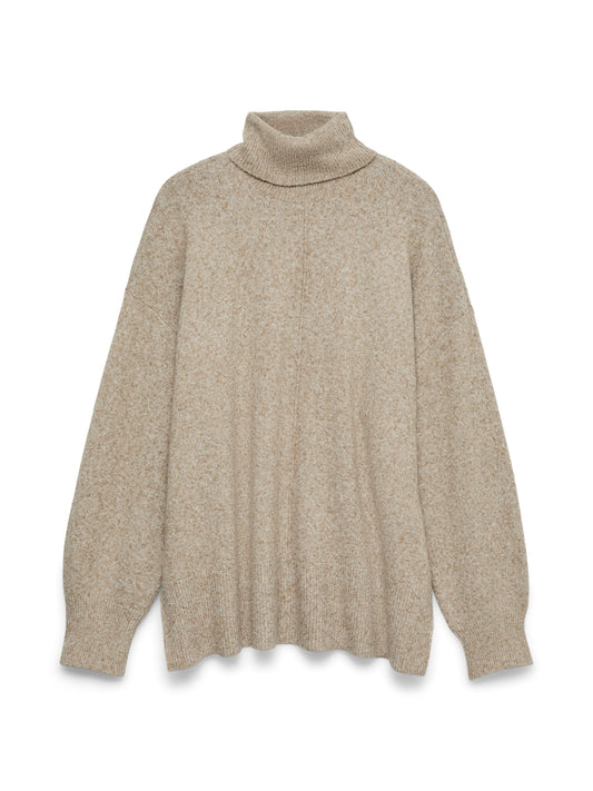 Vmdoffy Ls Roll Neck Pullover Noos (Sepia Tint)