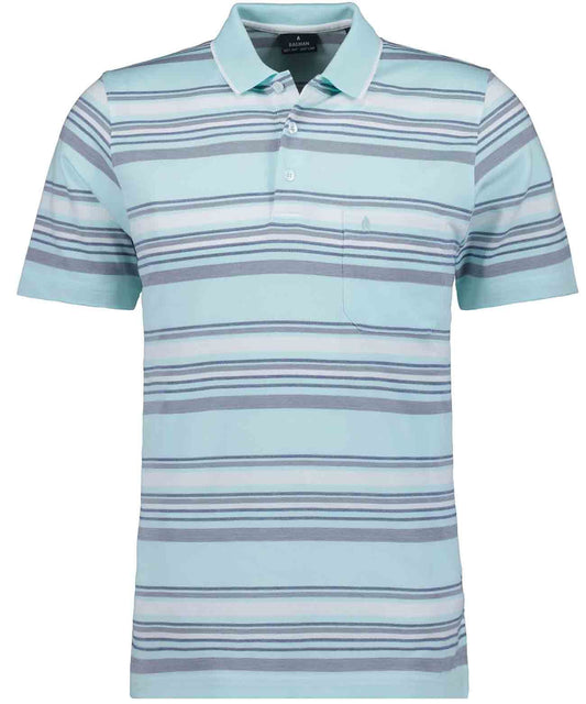 Softknit-Polo gestreift (Jade)