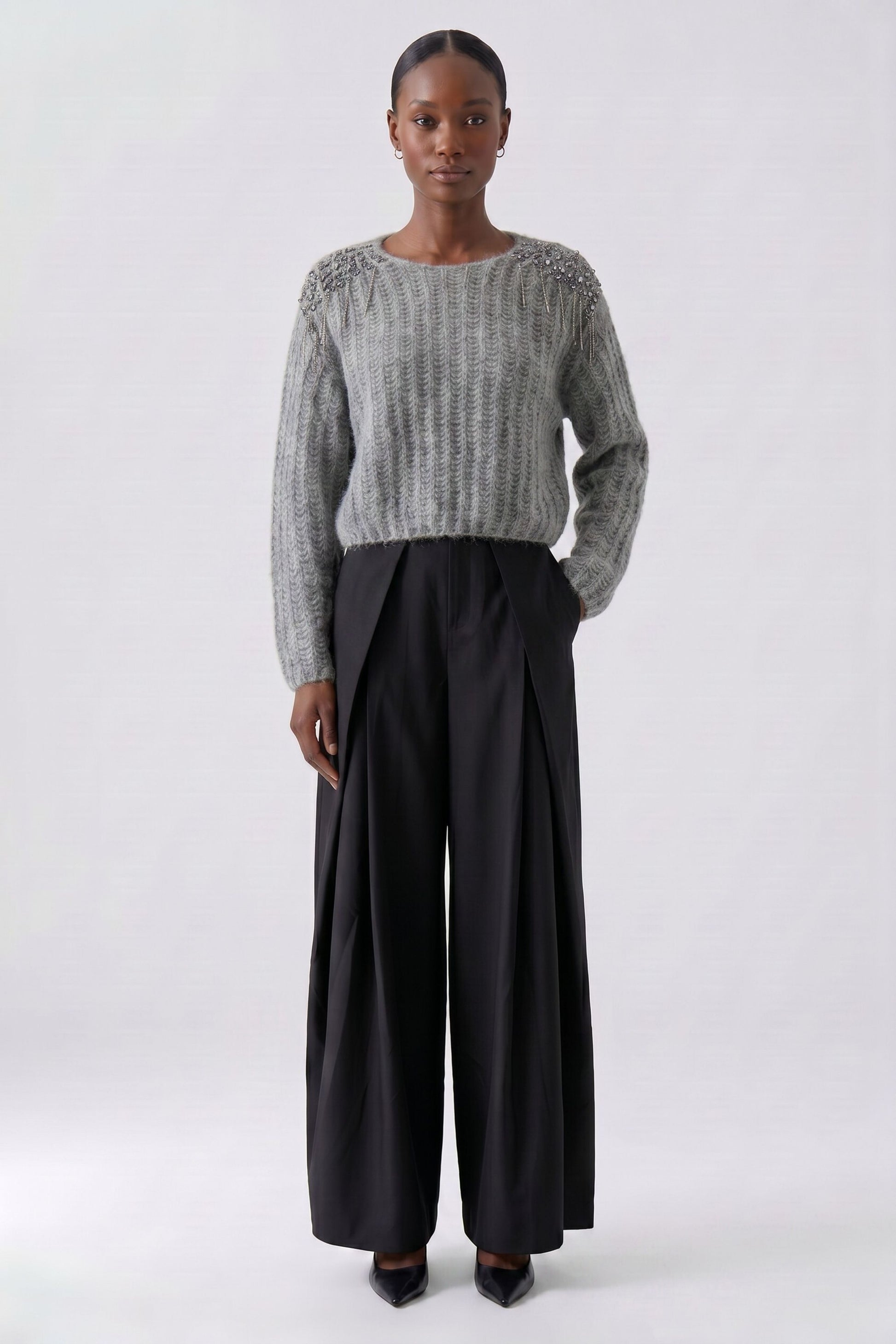 Bundfaltenhose (Black)