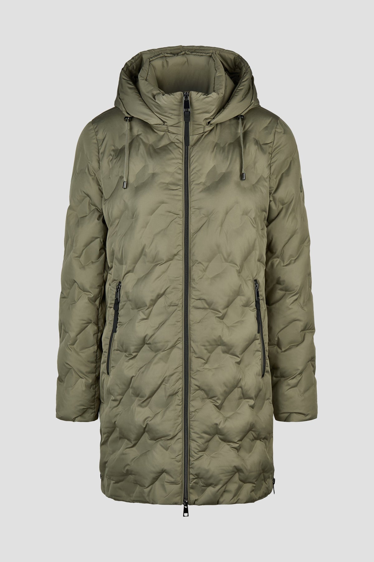 Kurzmantel Polar Pearls mit Kapuze (Herbal Green)