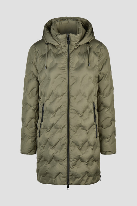 Kurzmantel Polar Pearls mit Kapuze (Herbal Green)
