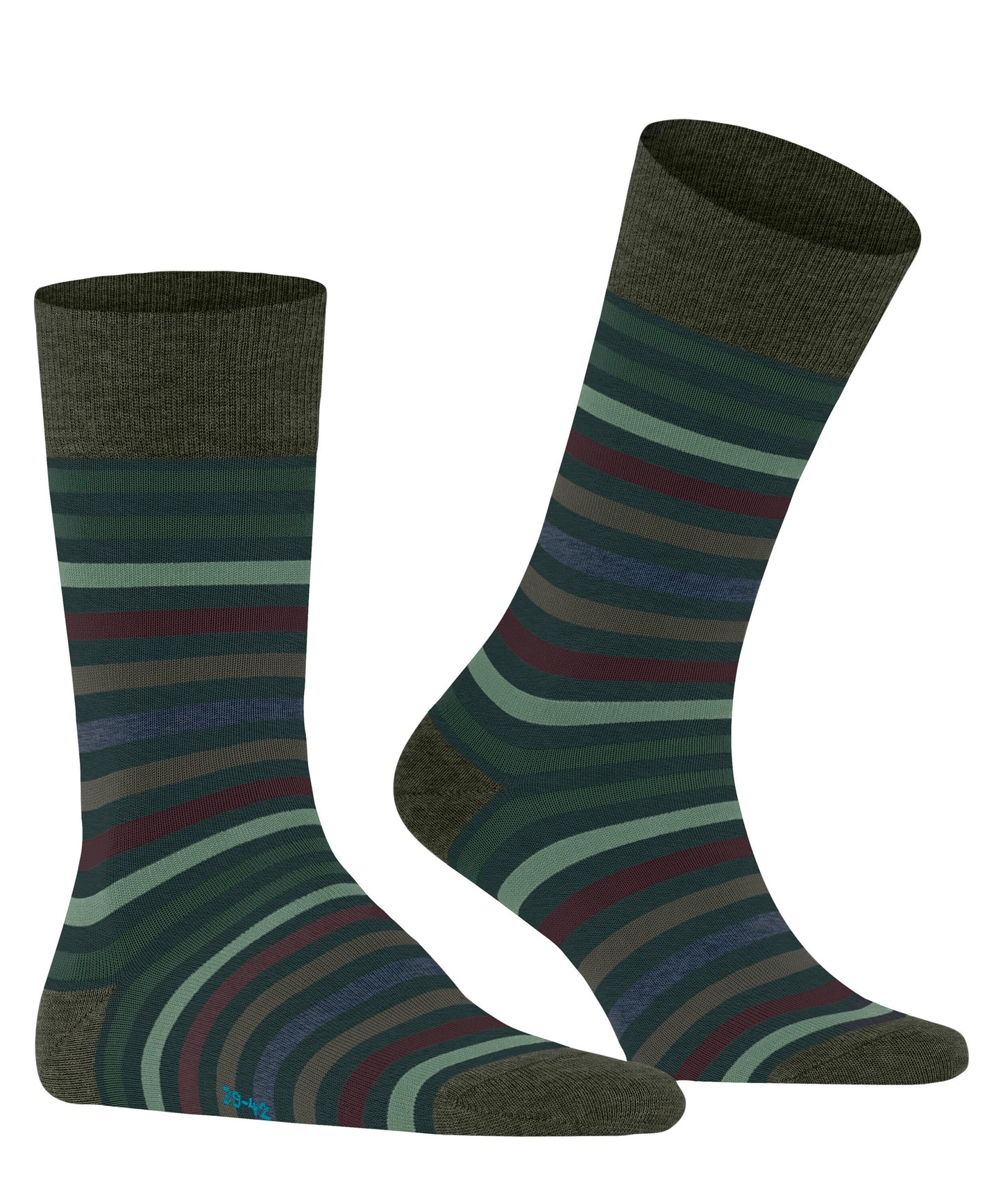 FALKE Tinted Stripe Herren Socken (Wald)