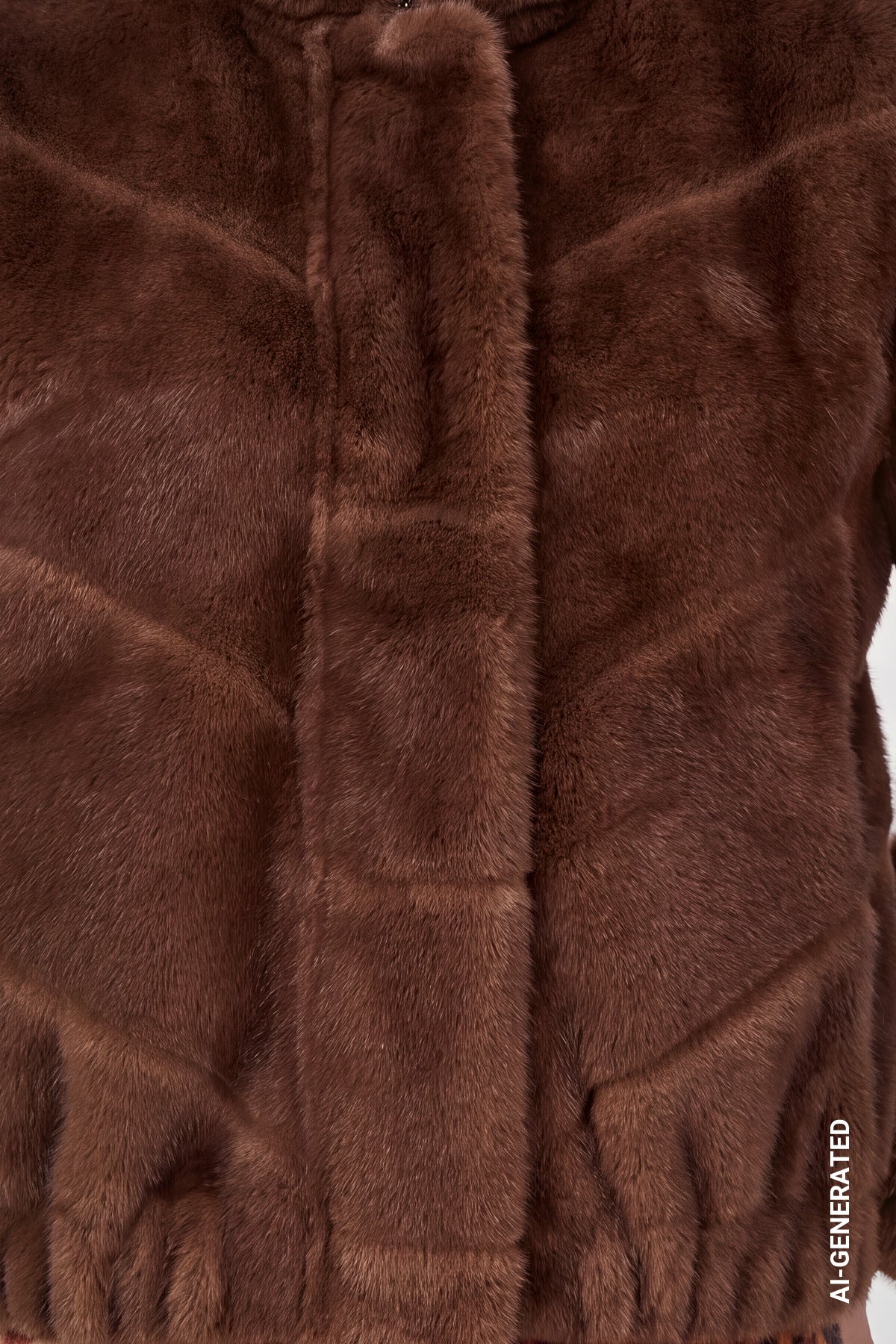 Kunstfelljacke (Chocolate Brown)
