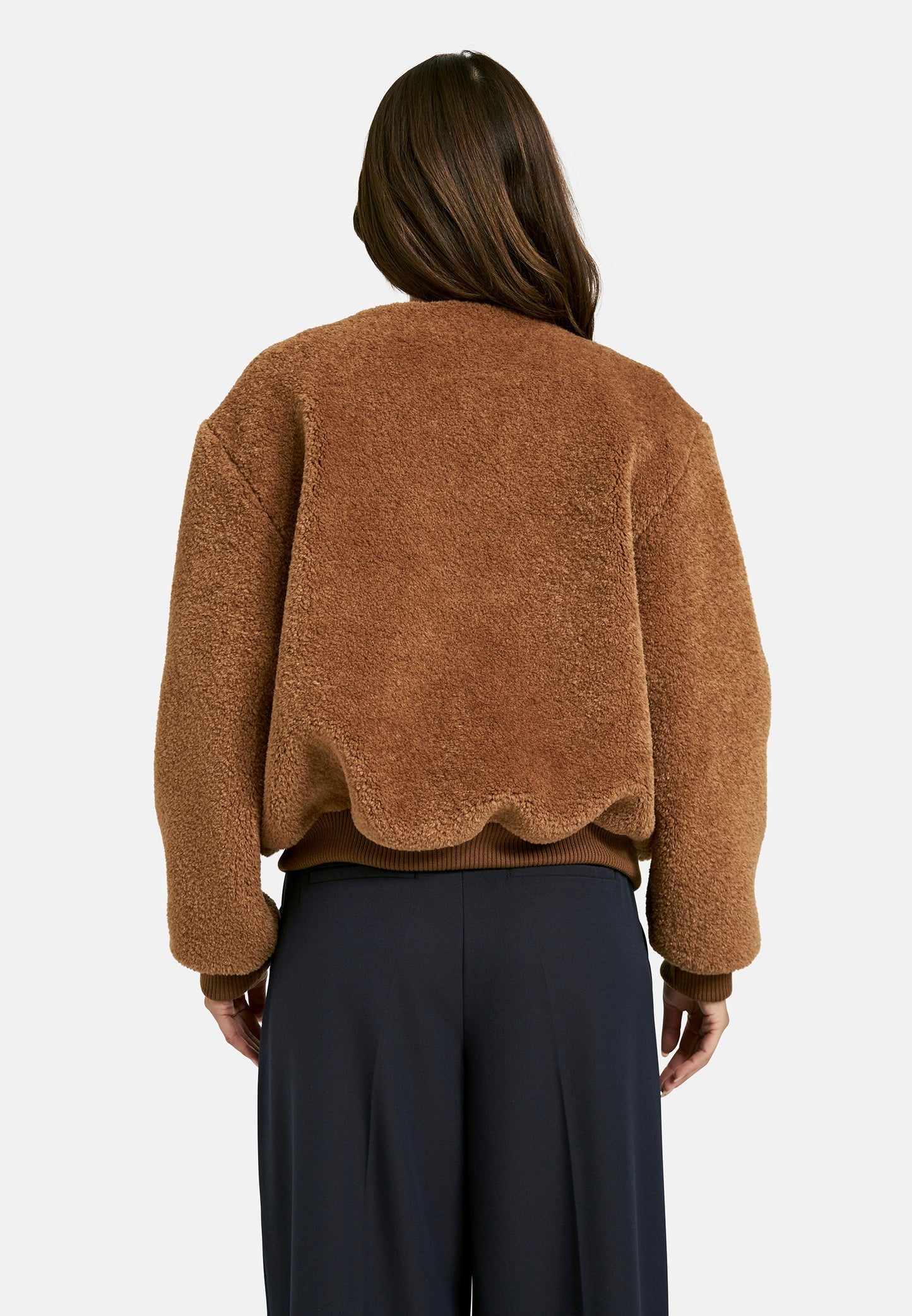 Teddy Bomber Jacket (Caramel)