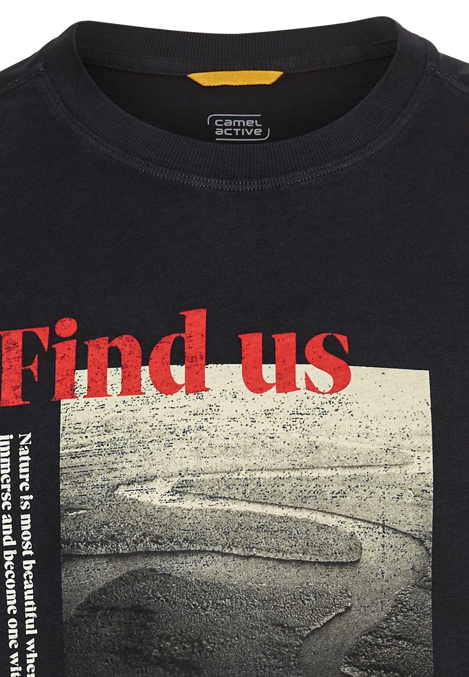 T-Shirt mit Print aus Organic Cotton (Dark Navy)
