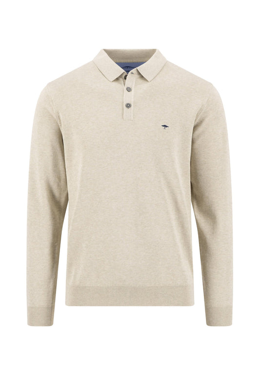 Polo, Longsleeve, Superfine (Clay)