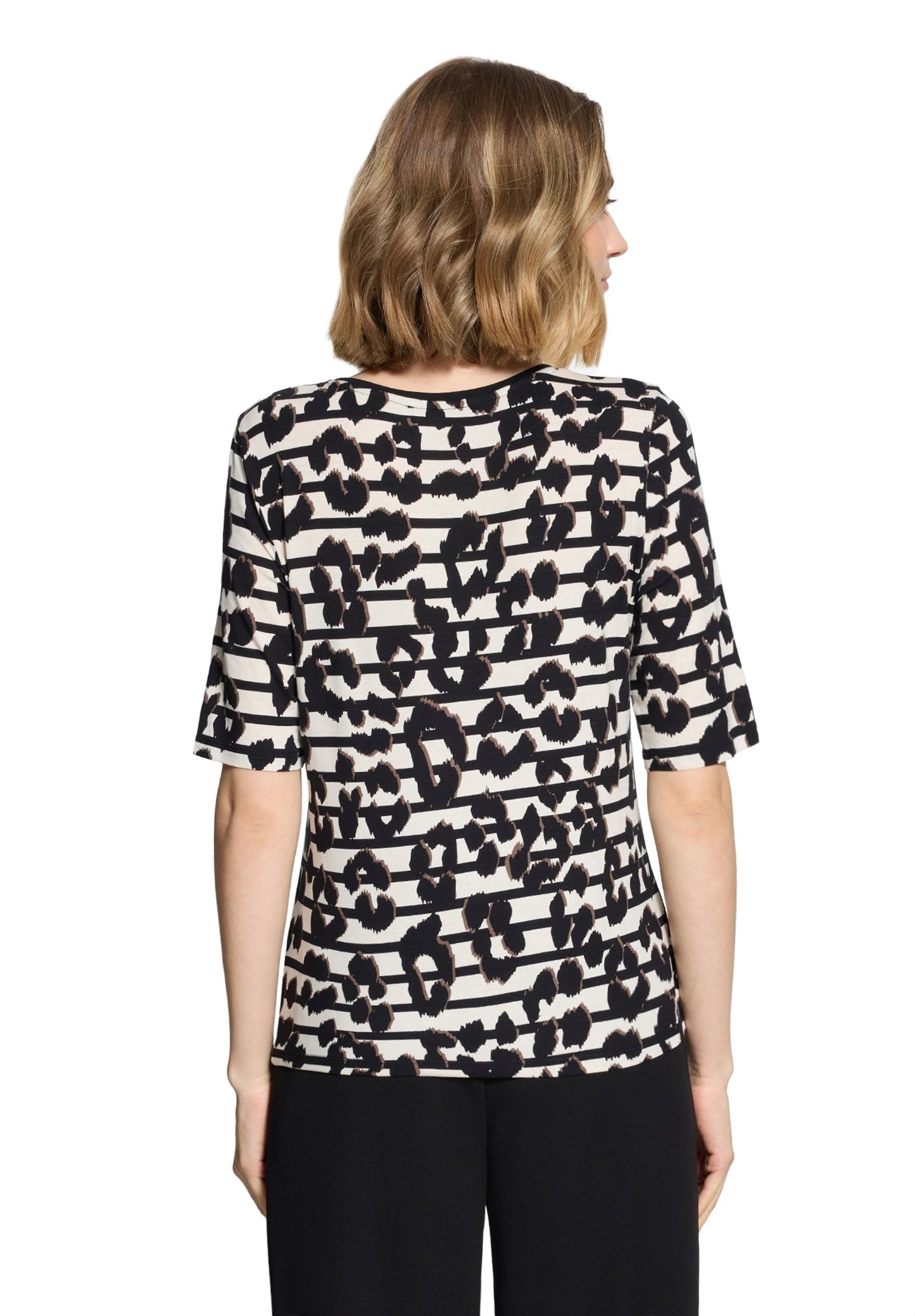 Printshirt (Beige/black)