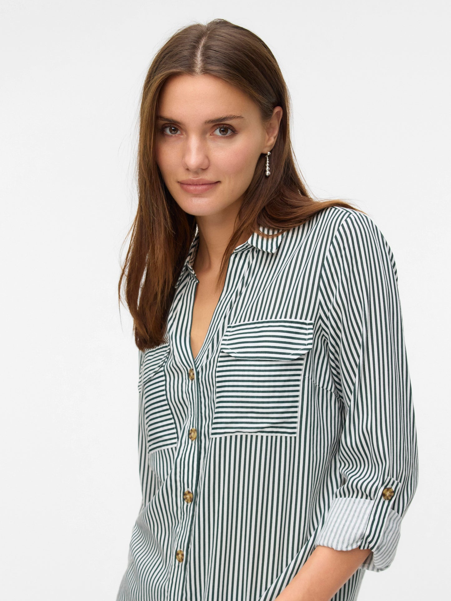 Vmbumpy L/s Shirt New Wvn Noos (Pine Grove)