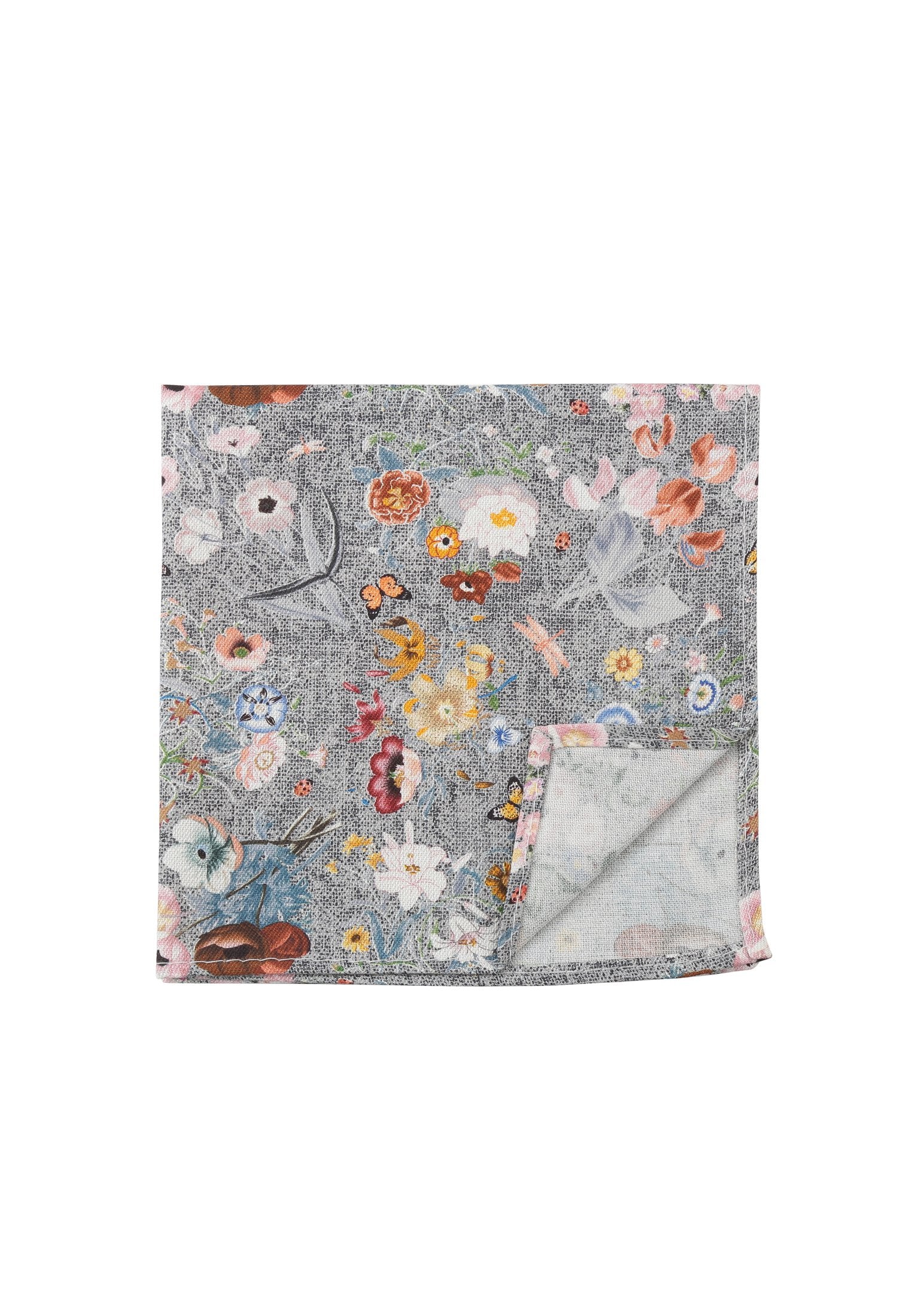 Einstecktuch Blume (Fb.1 M-grau)