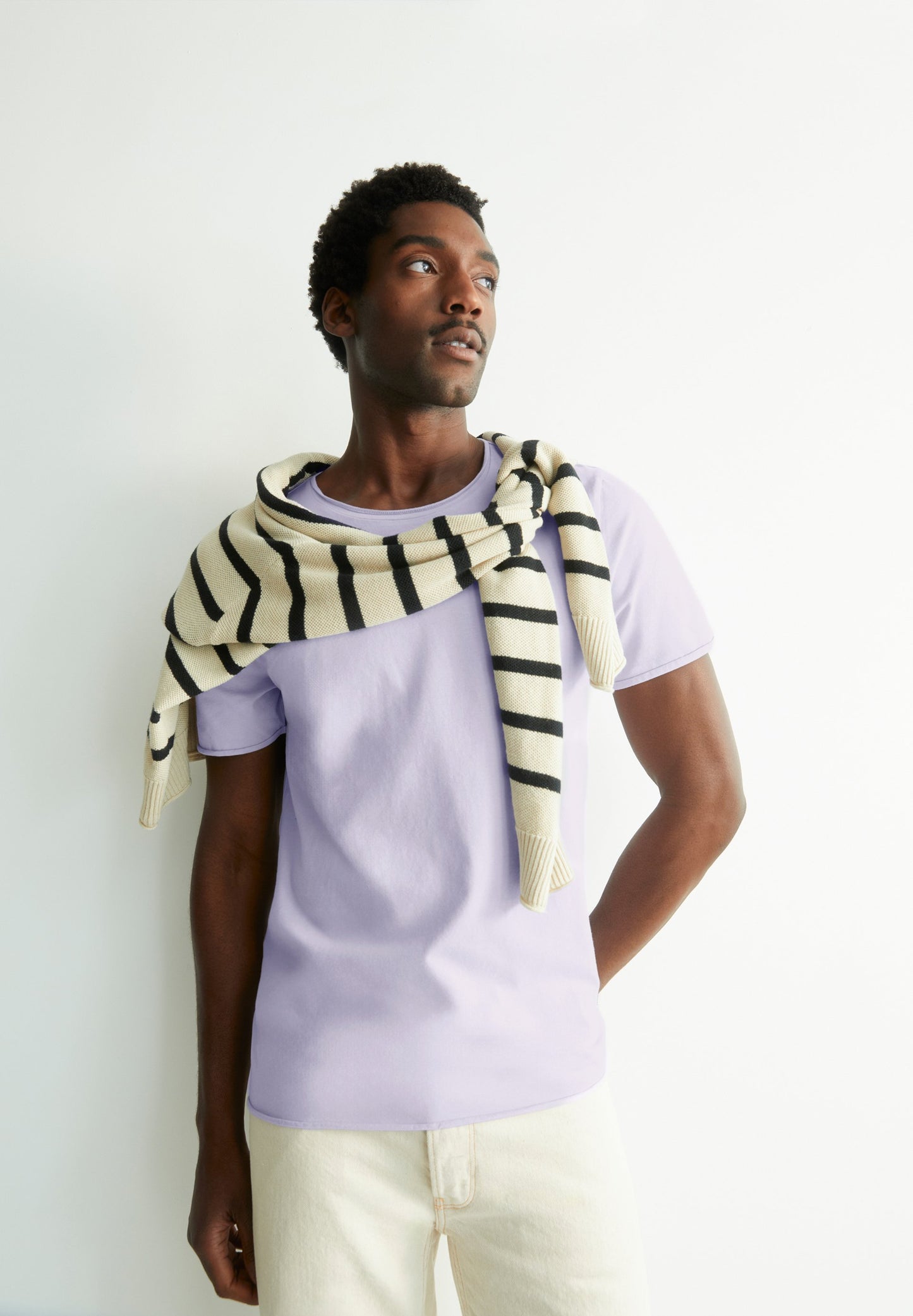 Jaames Brushed T-shirt (Soft Lilac)