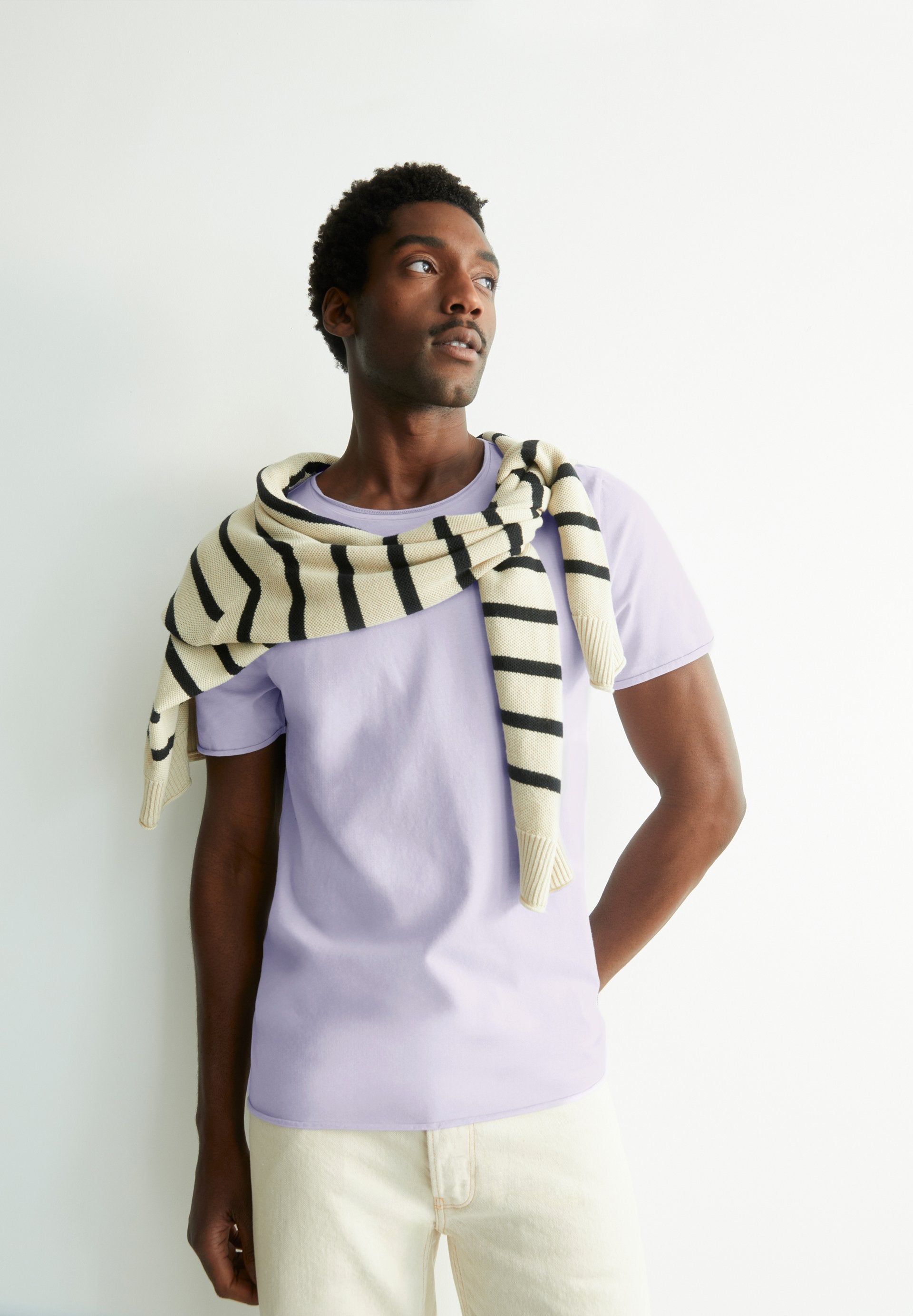 Jaames Brushed T-shirt (Soft Lilac)