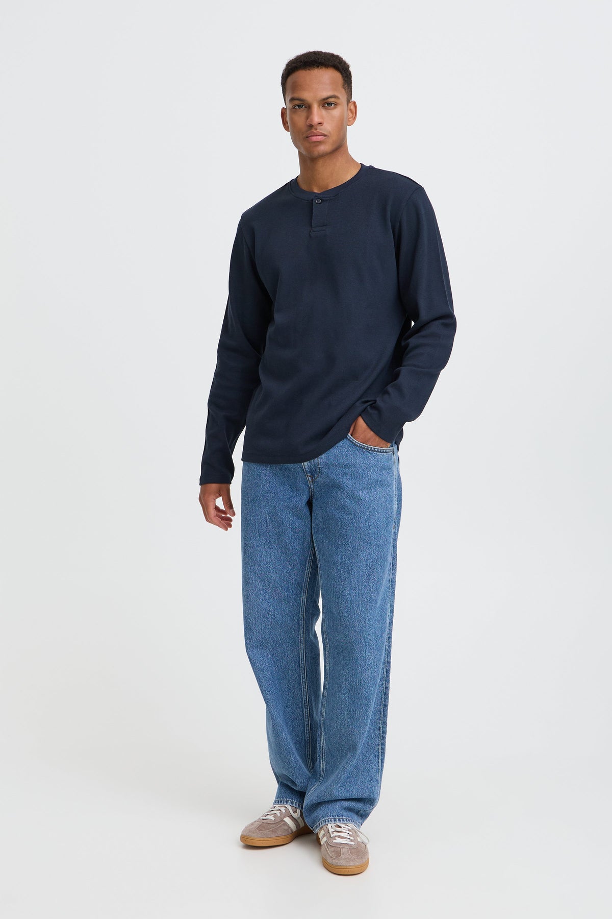 Bhlewis L/s Structure Gd Tee (Salute)