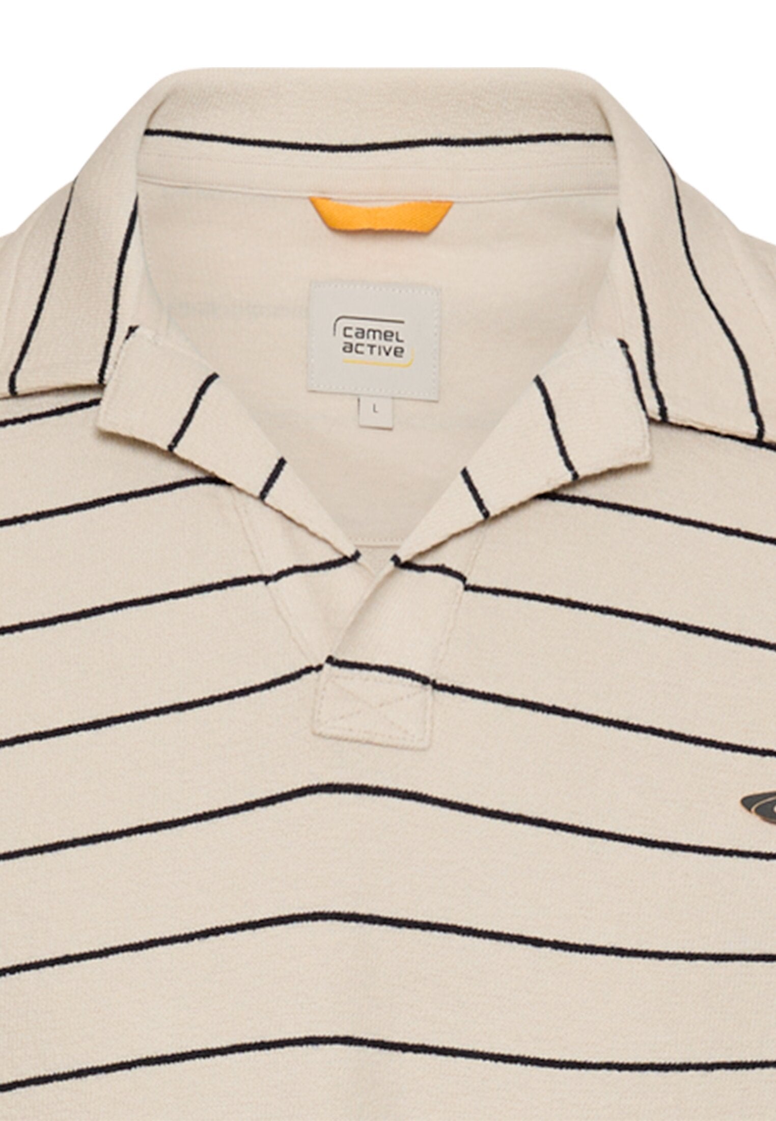 Poloshirt mit kontrastierenden Details (Light Beige)