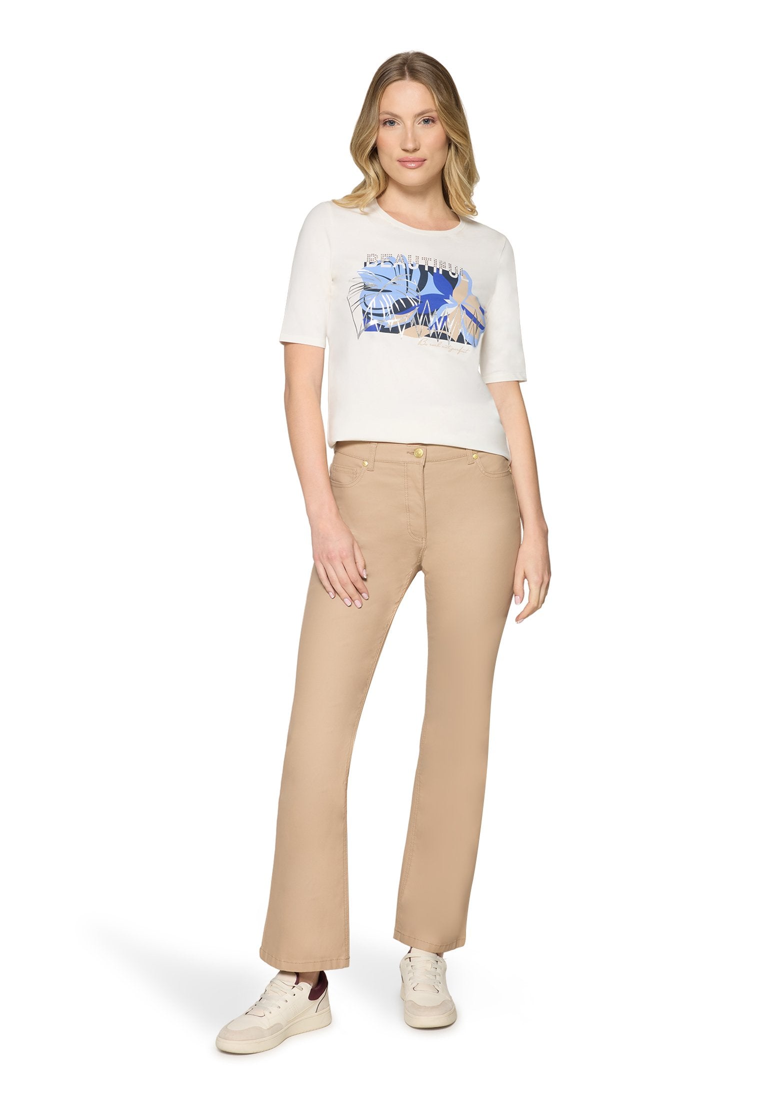 Basic Shirt (Patch Cream/blu)