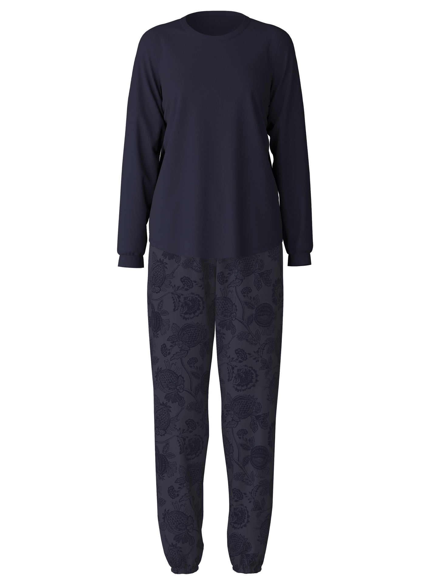 WOMEN Pyjamas with cuff (Dark Lapis Blue)