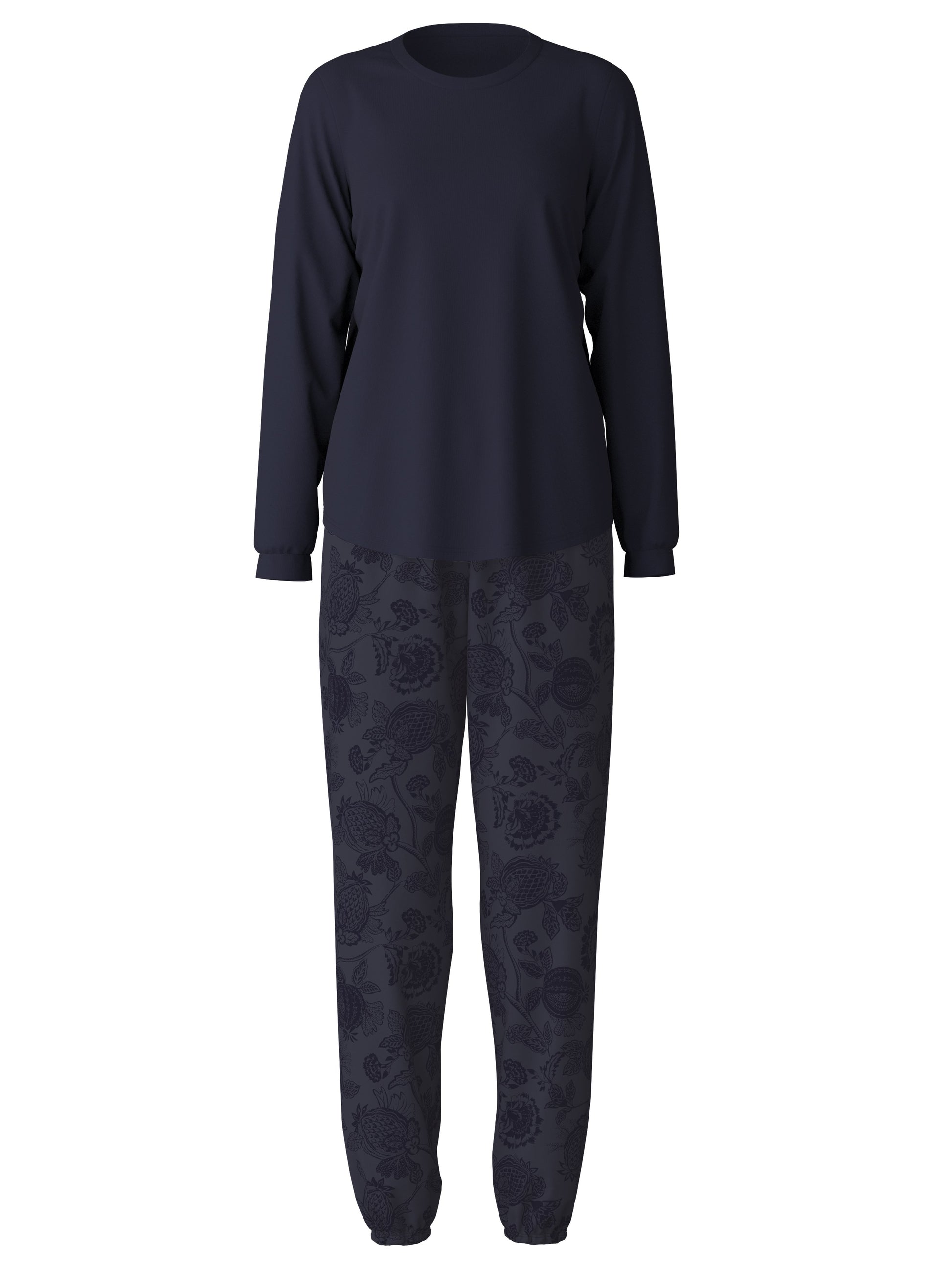 WOMEN Pyjamas with cuff (Dark Lapis Blue)