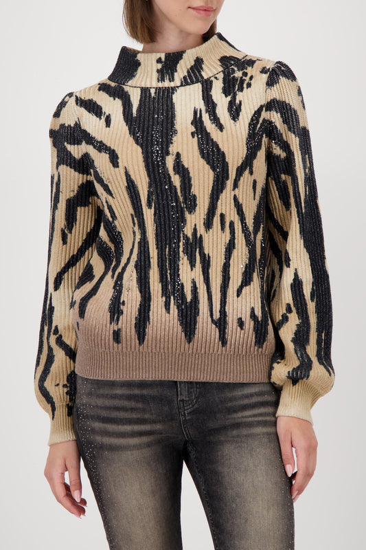 Pullover (Cognac Gemustert)