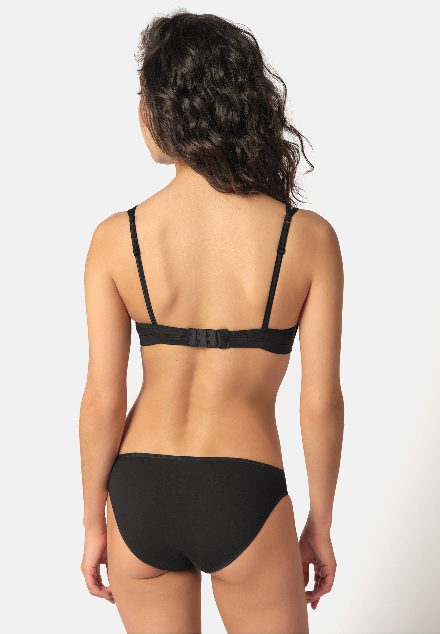 Skiny Damen Triangel BH gepaddet SKINY ADVANTAGE Cotton Stretch (Black)