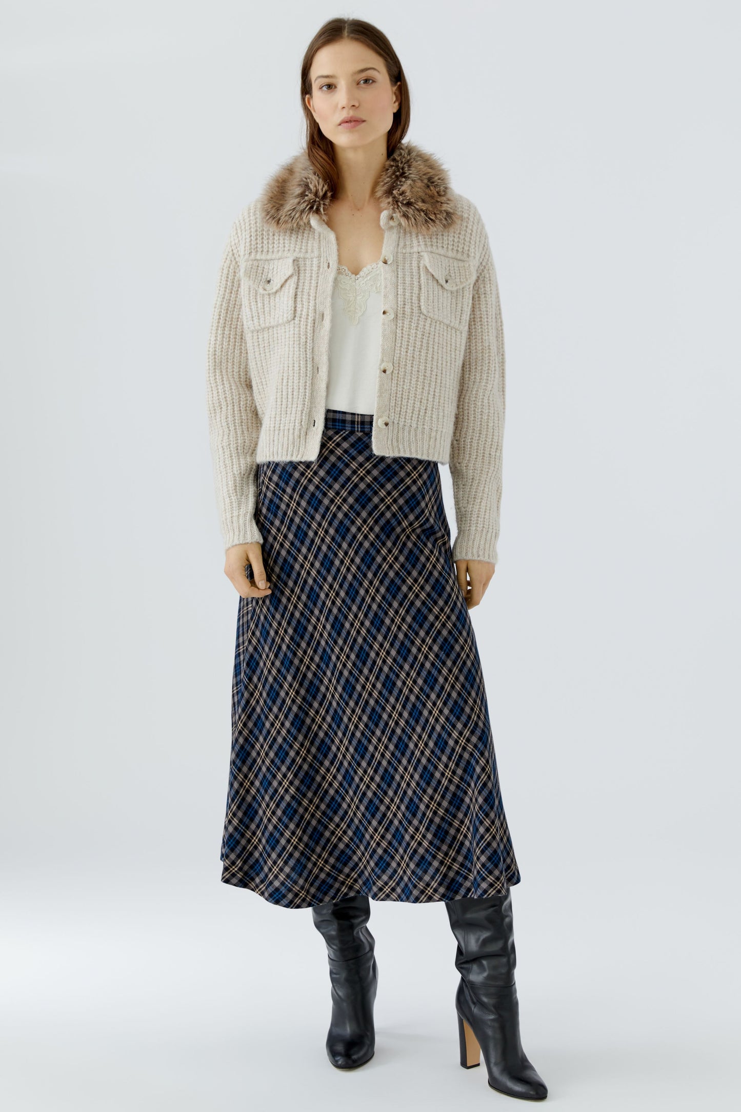 Strickjacke (Light Beige Mel)