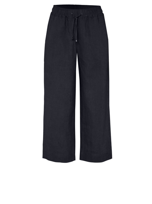 Pia Wide Leg 3/4 (Navy)
