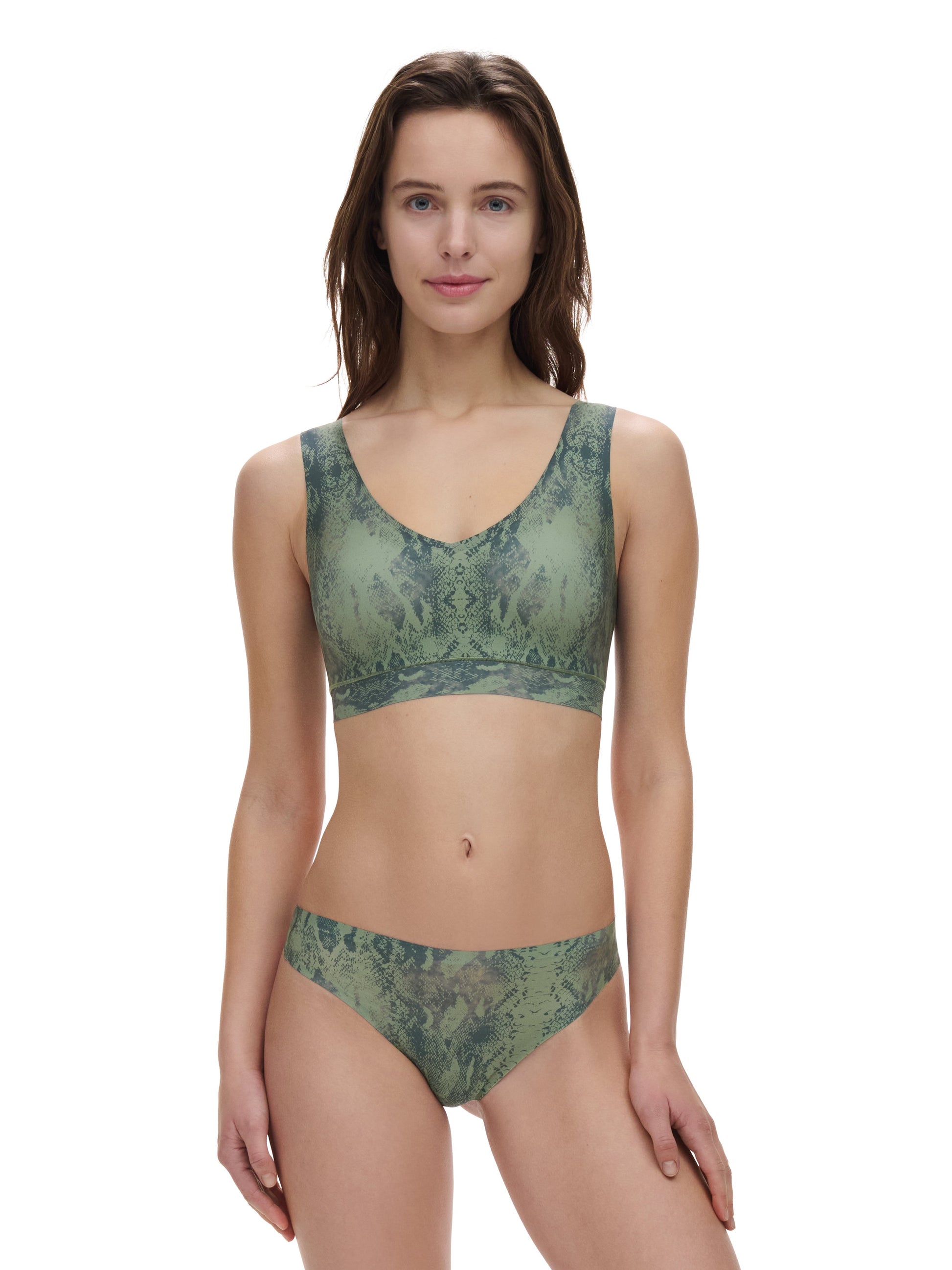 SOFTSTRETCH Bustier mit Soft Cups (0dq Python Print)