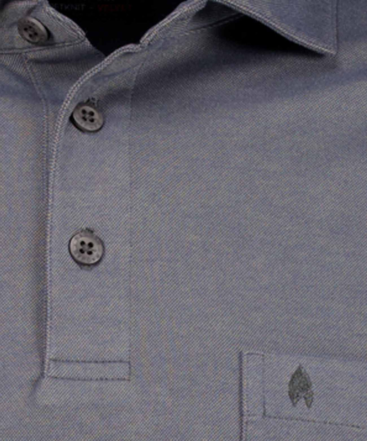 Softknit-Polo Kent-Kragen, Velvet-Touch (Braun)