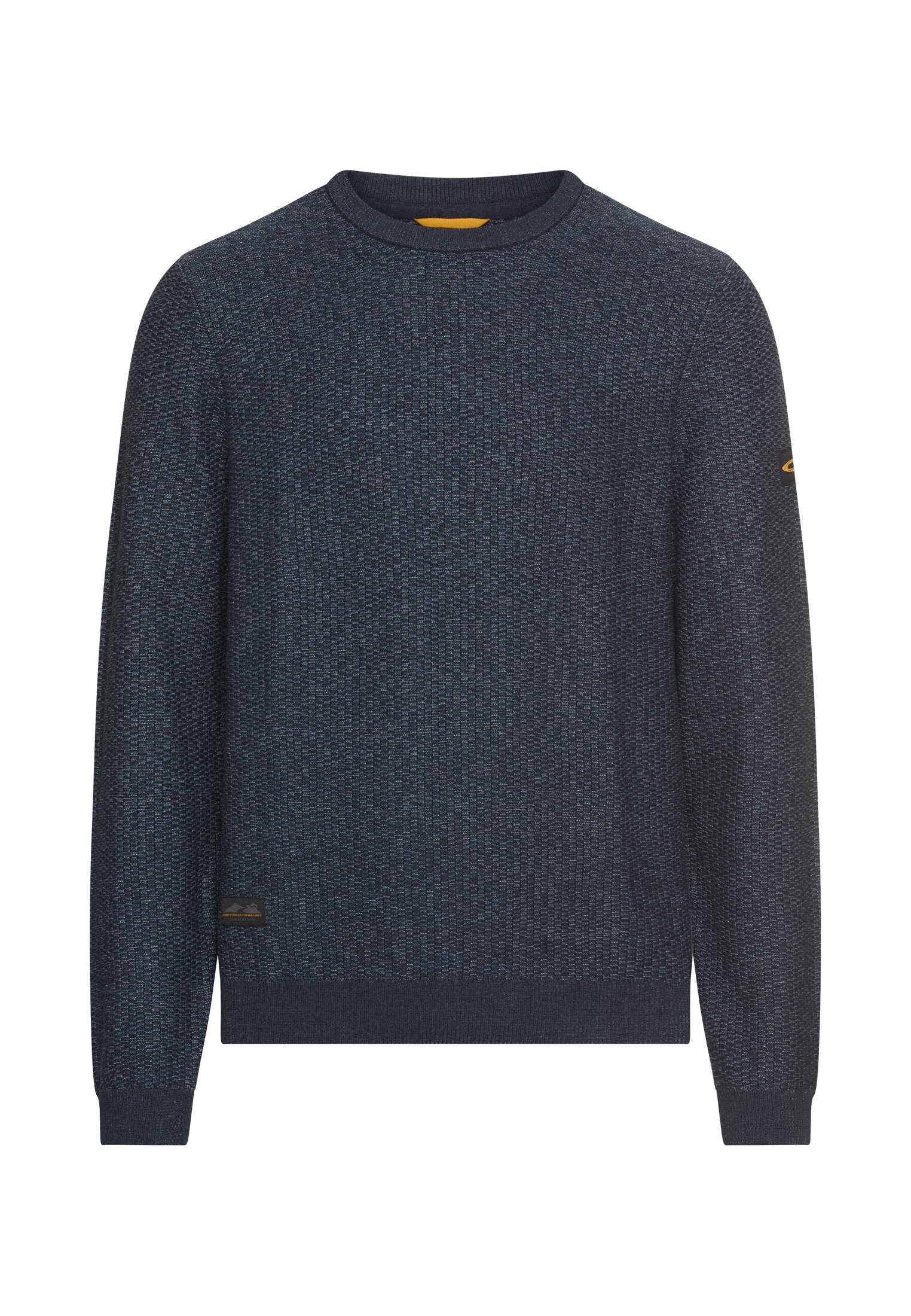 Strickpullover mit Rundhalskragen (Tinted Blue)