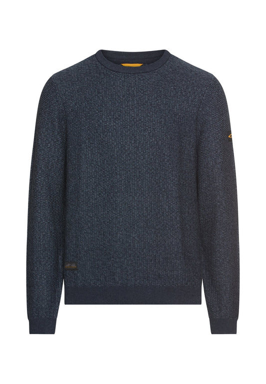 Strickpullover mit Rundhalskragen (Tinted Blue)