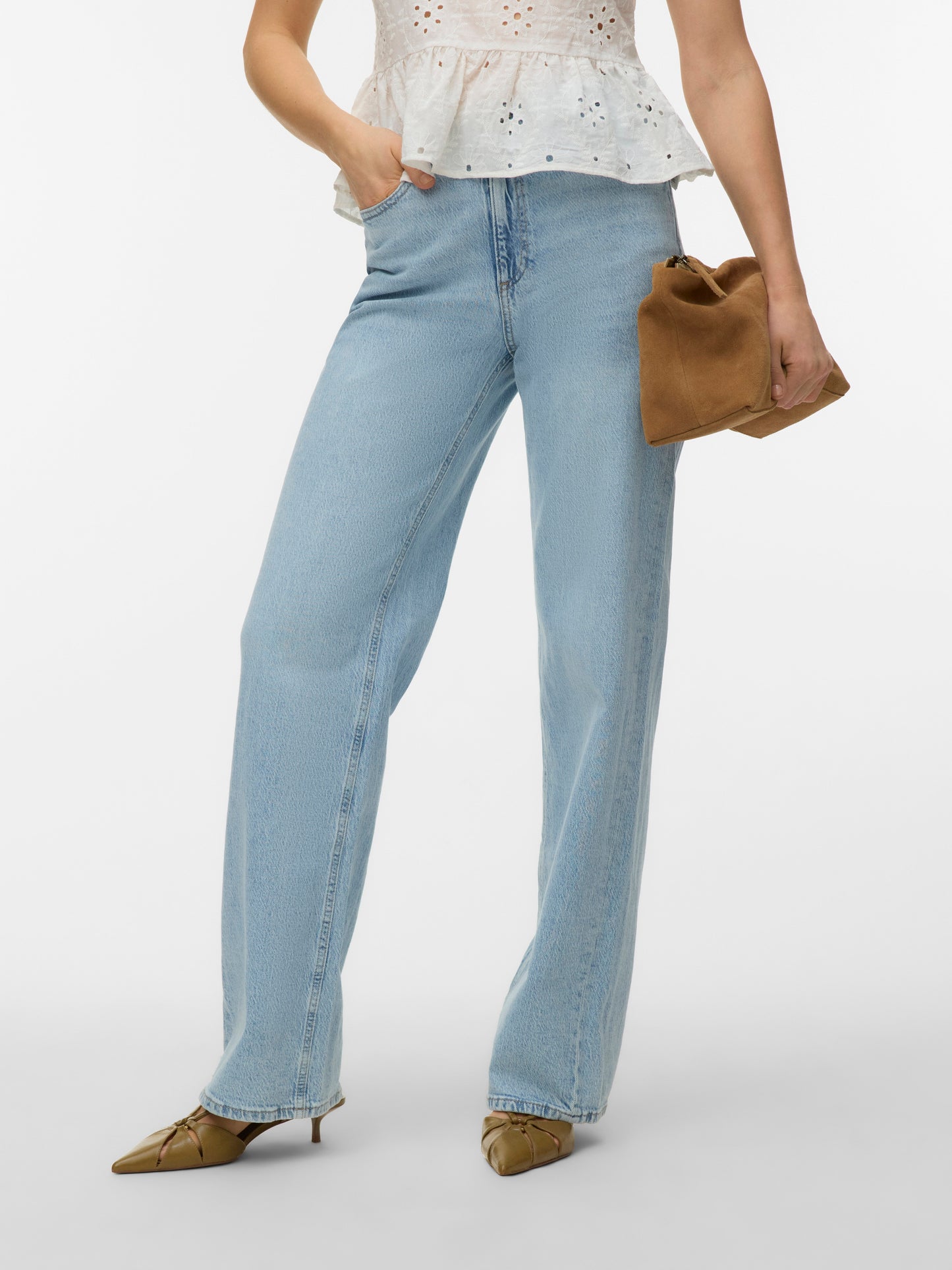 Vmtessa Hr Wide Jeans Ra339 Ga Noos (Light Blue De)