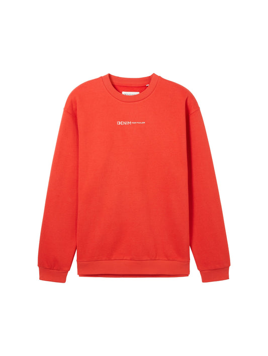 Sweatshirt mit Bio-Baumwolle (Clean Red)